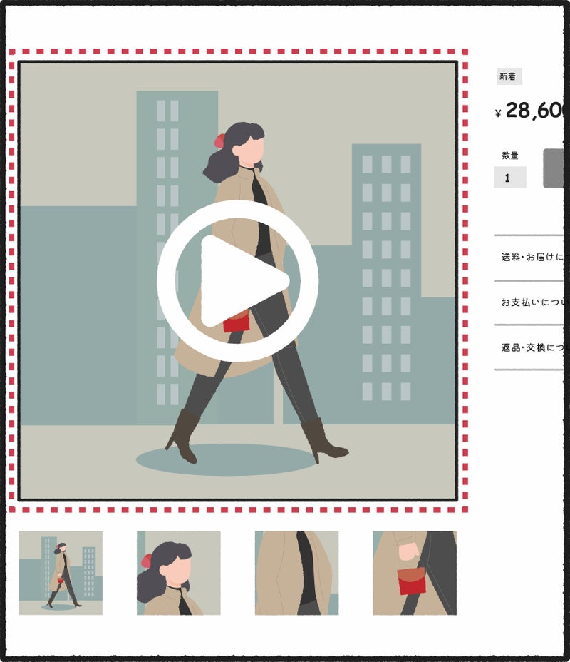 商品スライダー画像内動画表示 - 画像1